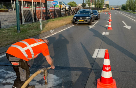 Road injection Veghel Road injection pylons