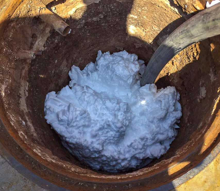 Bacel hardfoam tank fill Full foamed tank Bacel Hardfoam Low densities