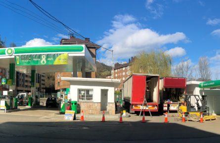 Spain - basement filling hardfoam RG30 Petrolstation in Spain for basement filling