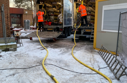 Small - Large tank filling - Sint Lambrechts Woluwe-IMG_1284 oil tank decommissioning Brussels