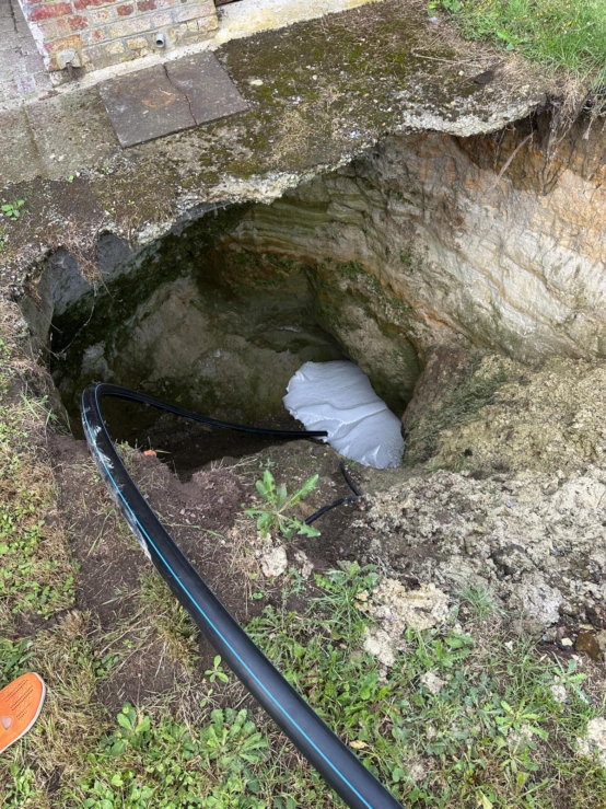 Sinkhole - Remaugies, France