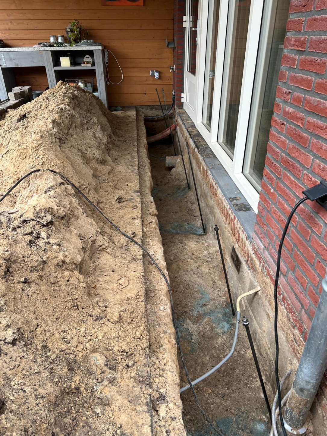 Lances installed into the foundations